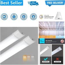 Image of LED Batten Light 4FT, 117cm, 34w 3750lm Fluorescent Light Tube, 3CCT 3000K/40...
