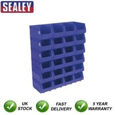 Image of Sealey Plastic Storage Bin 150 x 240 x 130mm Blue Pack of 24 TPS324B