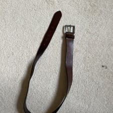 Image of Hugo Boss Carmello Leather Belt, Dark Brown Large/38/100cm