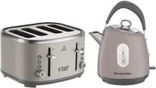 Image of Russell Hobbs, Stylevia Kettle & Toaster Set, Mocha, STYLM