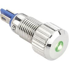 Image of TRU COMPONENTS 149485 LED indicator light Green 12 V DC/AC 15 mA