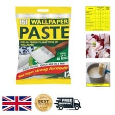 Image of Fast-Drying Wallpaper Adhesive - All Purpose, Hangs 10 Rolls, 12 Pints of Paste