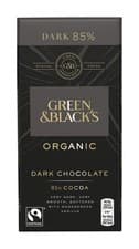 Image of Green & Black's Organic Dark Chocolate, 85% Cocoa, 90 g (Pack of 1)