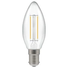 Image of Candle 2.2 Watt Clear SBC / B15 LED Non Dim 4000k cool white Crompton 18532