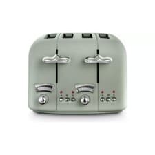 Image of Delonghi Argento Flora 4 Slice Toaster in Green | CT04GR | Brand new