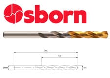 Image of 1.5mm COBALT JOBBER DRILL BIT TiN COATED HSSCo8 EUROPA OSBORN 8105050150 P63