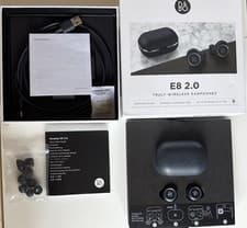 Image of Bang & Olufsen BeoPlay E8 2.0 Truly Wireless Earbuds - blue opened not used