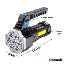 Image of High Powered 26000000LM LED Flashlight Super Bright Torch USB Rechargeable Lamp