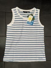 Image of Regatta Women’s Blue White Striped Sleeveless Tank Top Vest Size 12 BNWT RRP £25