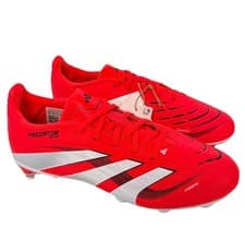 Image of adidas Predator League Soft Ground Football Boots Red Junior Size UK 4.5 New 