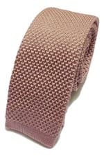 Image of High Quality Hand Made Men's Tie Knit Knitted Tie Slim Woven Solid