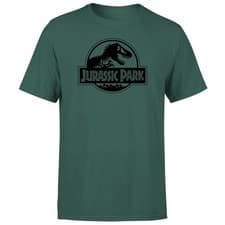 Image of Jurassic Park Logo T-Shirt Adults | Official Licensed | Forest Green