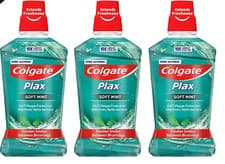 Image of Colgate Plax Soft Mint Plaque Protection Mouthwash 500 ml / Pack Of 3