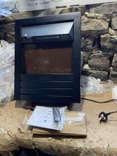 Image of Zanussi ZEFIST1003B 2000W Electric Inset Fire - Black