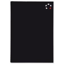 Image of 5 Star Notebook Casebound Hard Cover Ruled 80gsm A5 Black