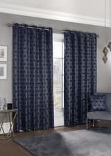 Image of Thermal Thick Blackout Curtains 2 Panels Eyelet Ring Top Curtains Hartford