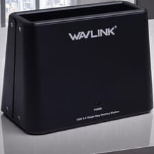 Image of USB 3.0 Dock Wavlink Single Bay External Hard Drive Docking Station 2.5/3.5 SATA