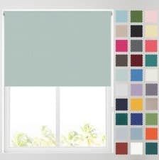Image of MADE TO MEASURE Plain Coloured Thermal Blackout Window Roller Blinds