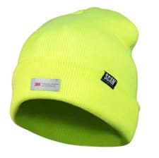 Image of Scan Hi-Vis Beanie Hat Yellow One Size Fits All