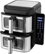 Image of Vencier 11L Dual Basket Air Fryer Slim Stacked Vertical 2x5.5L Baskets 2400W