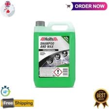 Image of Holts 5L Car Shampoo & Wax – Easy Rinse, Streak Free, Professional Quality