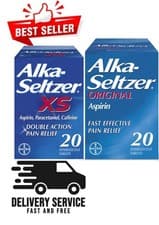 Image of Alka Seltzer Original & XS Effervescent Soluble Tablet Fast Pain Relief FAST DEL