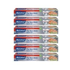 Image of Bacofoil Non-Stick Foil 30cm x 5m For Kitchen - Pack of 6