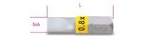 Image of Beta Tools 860LP 1/4" Hex Drive Individual Flat/Slotted Bit 0.6 x 4.5mm