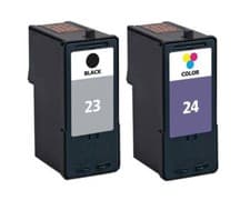 Image of 1 x No 23 & 24 Ink Cartridges NonOEM Alternative For Lexmark X3530, X4550, Z1410
