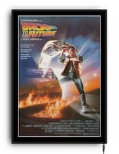 Image of BACK TO THE FUTURE Light up movie poster lightbox led sign home cinema man cave