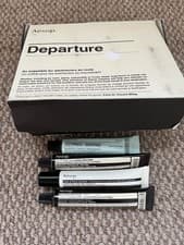 Image of Aesop Departure 7 Piece Travel Kit Hand Wash,Balm,Mask,Facial Hydrosol,Lip Salve