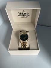 Image of Vivienne Westwood “The Wallace” Ladies Watch Gold Tone Green Dial