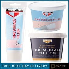Image of BARTOLINE READY MIXED FINE SURFACE FILLER REPAIR SMALL HOLE DENTS 300G 600G NEW