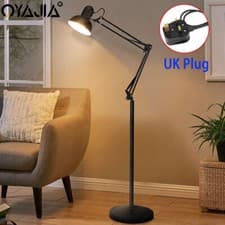 Image of LED Floor Standing Lamp Adjustable Reading Floor Lamp Floor Light for Bedroom UK