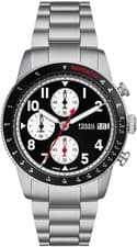 Image of Fossil Mens Sport Tourer Watch Black dial stainless steel bracelet FS6045