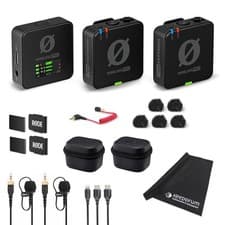 Image of Rode Wireless Pro Digital 2 Channel Wireless Microphone Kit + keepdrum cloth