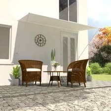 Image of Retractable Awning 300x150 cm Cream vidaXL