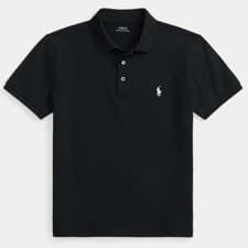Image of Polo Ralph Lauren Men's Custom Slim Fit Mesh Black Polo Shirt XXL