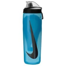 Image of Nike Refuel Bottle Locking Lid 24oz/750ml Water Bottle - Baltic Blue/Black