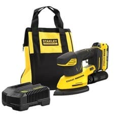 Image of STANLEY 18V FATMAX V20 Detail Sander, 1 x 2.0Ah Battery Bag SFMCW221D1SQ-GB