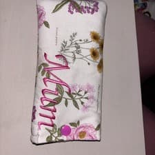Image of Floral Mum fabric Glasses Spectacle Quilted Case Handmade Lovely Gift