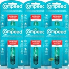 Image of 6x Compeed Anti Blister Stick 8ml Prevents Heel Blisters