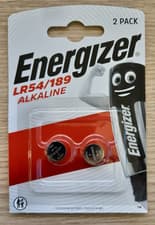 Image of Energizer LR54 1.5V Alkaline Battery 189, AG10, V10GA, LR1130, D189A, 389