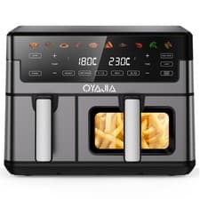 Image of 10L Dual Air Fryer 2400W Digital Cooker Oven 10-in-1 Healthy Synchronization