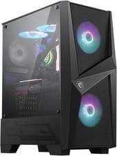 Image of MSI MAG FORGE 100R Mid Tower Gaming Computer Case 'Black, 2x 120mm ARGB PWM Fan,