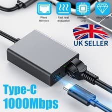 Image of 2 in1 USB C to Ethernet Adapter USB C to RJ45 Adapter for Samsung Mac OS/Windows