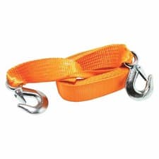 Image of Hilka 2 Tonne 3.5 Metre's Tow Strap Metal Hooks With Handy Storage Pouch
