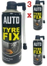 Image of 3x Auto Tyre Fix Spray 300ml Emergency Car Puncture Repair Sealant Inflator Cans