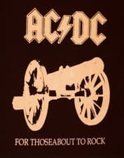 Image of AC/DC For Those About To Rock big back patch punk metal