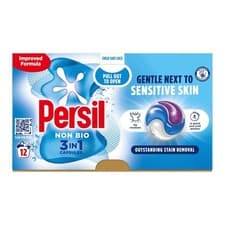 Image of Persil 3in1 Washing Capsules 12 Washes - Non-Bio